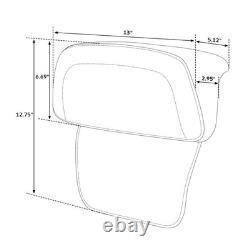 Chopped Tour Trunk Backrest Pad for Harley Road King Street Glide Electra Glide