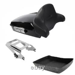 Chopped Trunk 2 Up Mounting Rack for Harley 2009 2013 Road King Street Glide