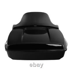 Chopped Trunk Backrest Pad Fit For Harley Touring Street Road King Glide 2014-25