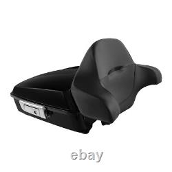 Chopped Trunk Backrest Pad Fit For Harley Touring Street Road King Glide 2014-25