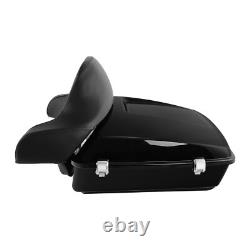 Chopped Trunk Backrest Pad Fit For Harley Touring Street Road King Glide 2014-25
