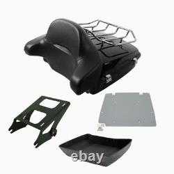 Chopped Trunk Backrest Rack Base for 2014-2025 Harley Road King Street Glide
