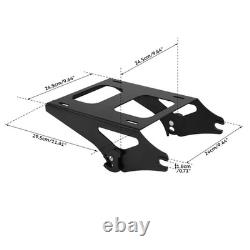 Chopped Trunk BackrestMount Rack 2014-2025 Road King Street Electra Glide