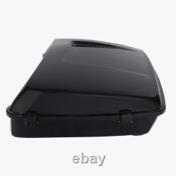 Chopped Trunk Pad Mount Rack Fit For Harley Touring Road King Street Glide 14-25