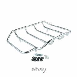 Chopped Trunk Pad Mount Rack Fit For Harley Touring Road King Street Glide 14-25