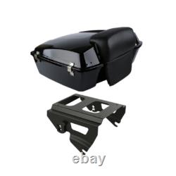 Chopped Trunk Pad & Solo Mount Rack Fit For Harley Road King Street Glide 09-13