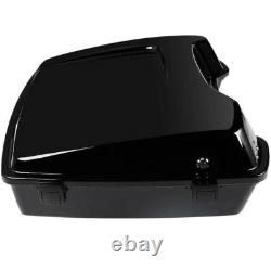 Chopped Trunk Pad & Solo Mount Rack Fit For Harley Road King Street Glide 09-13