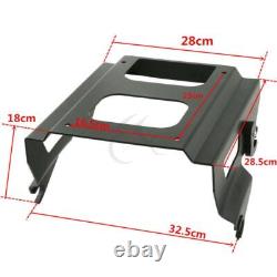 Chopped Trunk Pad & Solo Mount Rack Fit For Harley Road King Street Glide 09-13
