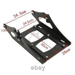 Chopped Trunk Rack With Backrest For Road King Street Glide 2014-2025