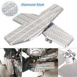 Chrome Driver Floorboards Foot Rests For Harley Softail Road King Street Glide