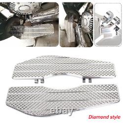 Chrome Driver Floorboards Foot Rests For Harley Softail Road King Street Glide