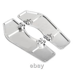 Chrome Driver Floorboards Foot Rests For Harley Softail Road King Street Glide