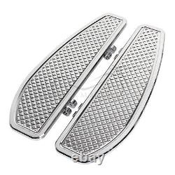 Chrome Driver Floorboards Footboard For Harley Road King Street Glide Softail