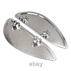 Chrome Driver Floorboards For Harley Softail Electra Street Glide Road King FLTR