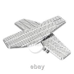 Chrome Driver Rider Floorboards For Harley Road King Street Electra Glide Fatboy