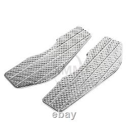 Chrome Driver Rider Floorboards For Harley Road King Street Electra Glide Fatboy