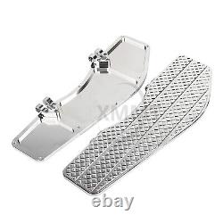 Chrome Driver Rider Floorboards For Harley Road King Street Electra Glide Fatboy