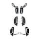 Chrome Floorboard & 1 1/4 Footpegs Fit For Harley Road King Street Glide 93-23