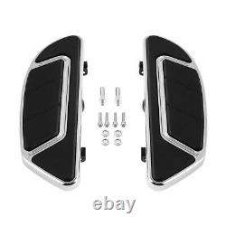 Chrome Floorboard & 1 1/4 Footpegs Fit For Harley Road King Street Glide 93-23