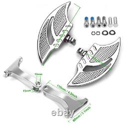 Chrome Floorboard Harley Touring FLHR Road King Street Glide 1980-2025