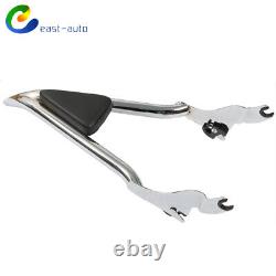 Chrome For Touring Street Electra Glide Road King 09-21 Backrest Sissy Bar 22