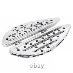 Chrome Front Rear Floorboard Foot Peg For Harley Touring Road King Street Glide