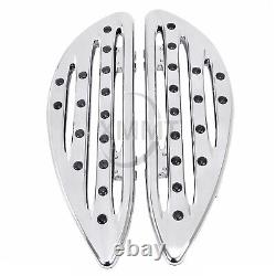 Chrome Front Rear Floorboard Foot Peg For Harley Touring Road King Street Glide