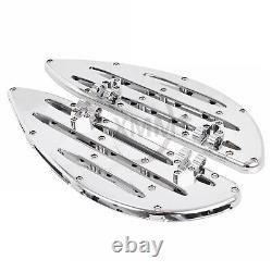 Chrome Front Rear Floorboard Foot Peg For Harley Touring Road King Street Glide