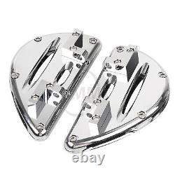 Chrome Front Rear Floorboard Foot Peg For Harley Touring Road King Street Glide