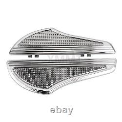 Chrome Front Rear Floorboards Foot Peg Mounts For Harley Road King Street Glide