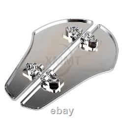 Chrome Front Rear Floorboards Foot Peg Mounts For Harley Road King Street Glide