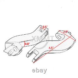 Chrome Front Rear Floorboards Foot Peg Mounts For Harley Road King Street Glide