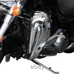 Chrome Lower Vented Leg Fairings Glove Box for Road King Street Glide 1983-2013