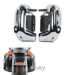 Chrome Lower Vented Leg Fairings Glove Box for Road King Street Glide 1983-2013