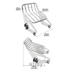 Chrome Luggage Rack & 4-Point Dock Hardware 14-25 Road King Street/Electra Glide