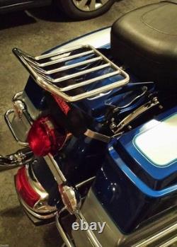 Chrome Luggage Rack & 4-Point Dock Hardware 14-25 Road King Street/Electra Glide