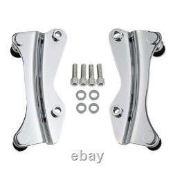 Chrome Luggage Rack & 4-Point Dock Hardware 14-25 Road King Street/Electra Glide