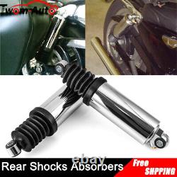 Chrome Rear Air Shocks For Harley Road King Street Electra Glide Ultra Limited