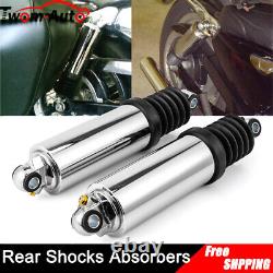 Chrome Rear Air Shocks For Harley Road King Street Electra Glide Ultra Limited