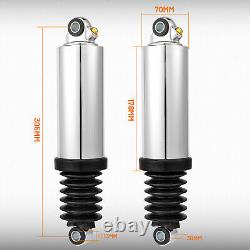 Chrome Rear Air Shocks For Harley Road King Street Electra Glide Ultra Limited