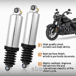 Chrome Rear Air Shocks For Harley Road King Street Electra Glide Ultra Limited