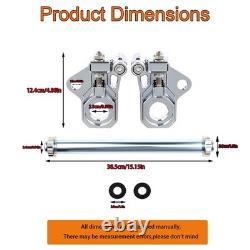 Chrome Rear Axle Adjuster Kit For Harley Road King Street Glide FLHX 2009-2023