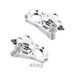 Chrome Rear Axle Adjuster Kit For Harley Road King Street Glide FLHX 2009-2023
