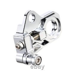 Chrome Rear Axle Adjuster Kit For Harley Road King Street Glide FLHX 2009-2023