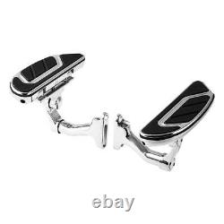 Chrome Rear Floorboard Bracket Fit For Harley Road King Street Glide 1993-2024