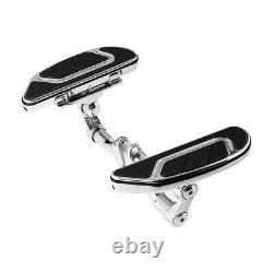 Chrome Rear Floorboard Bracket Fit For Harley Road King Street Glide 1993-2024