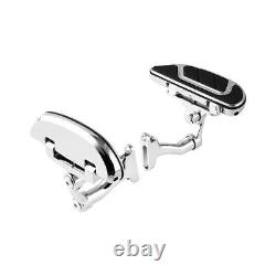 Chrome Rear Floorboard Bracket Fit For Harley Road King Street Glide 1993-2024