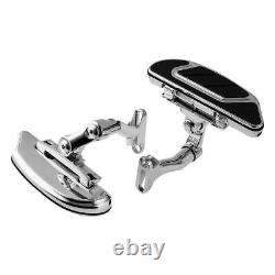 Chrome Rear Floorboard Bracket Fit For Harley Road King Street Glide 1993-2024