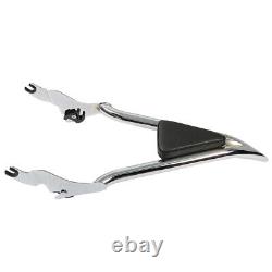 Chrome Rear Sissy Bar Backrest for Harley Touring Road King Street Ultra Glide