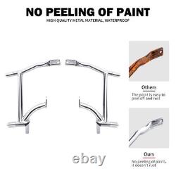 Chrome Side Crash Bar Saddlebag Guards For Harley Road King Street Glide 09-25